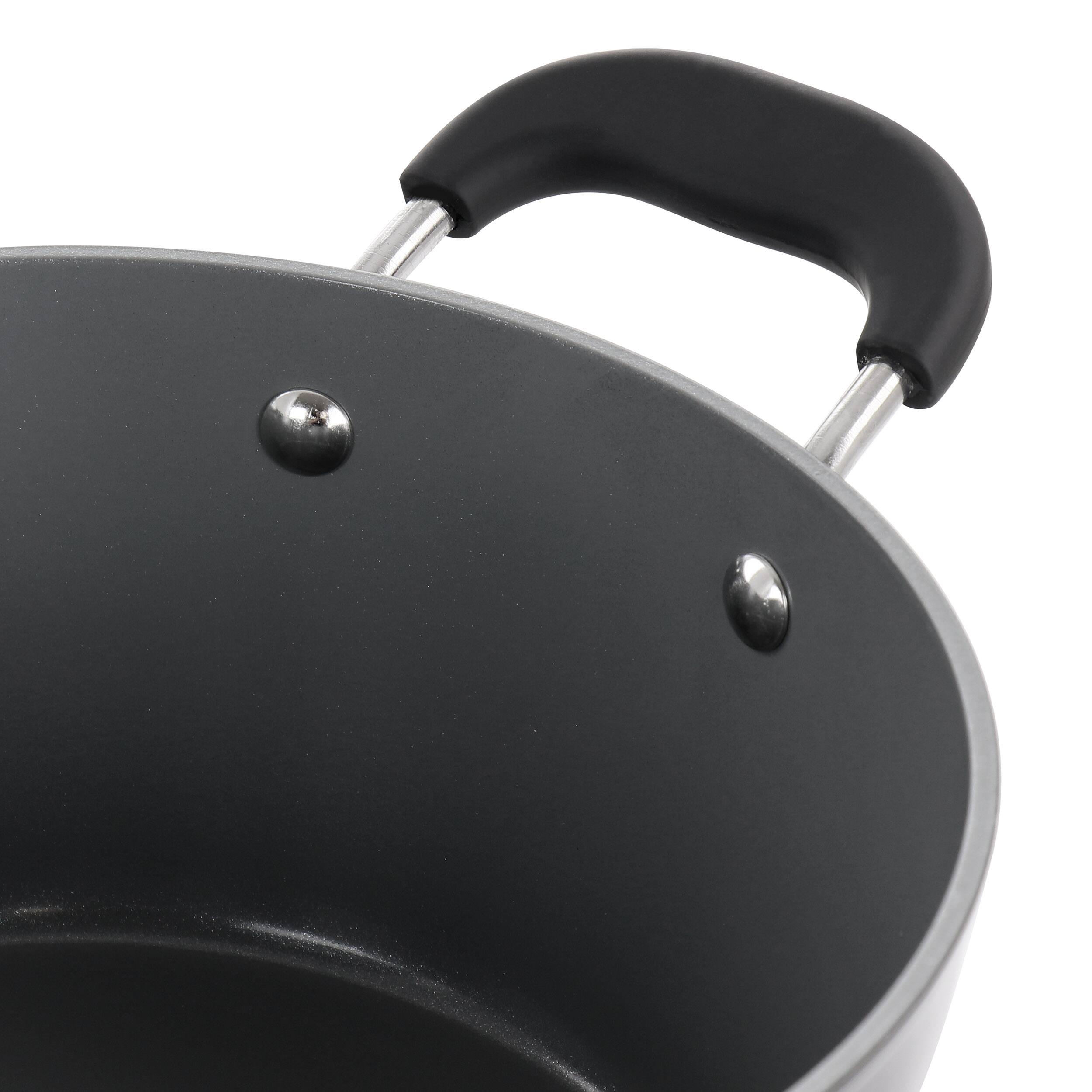 Alt View 3. Gibson - Kenmore Arlington 4.5 Quart Dutch Oven with Lid in Black - Black.