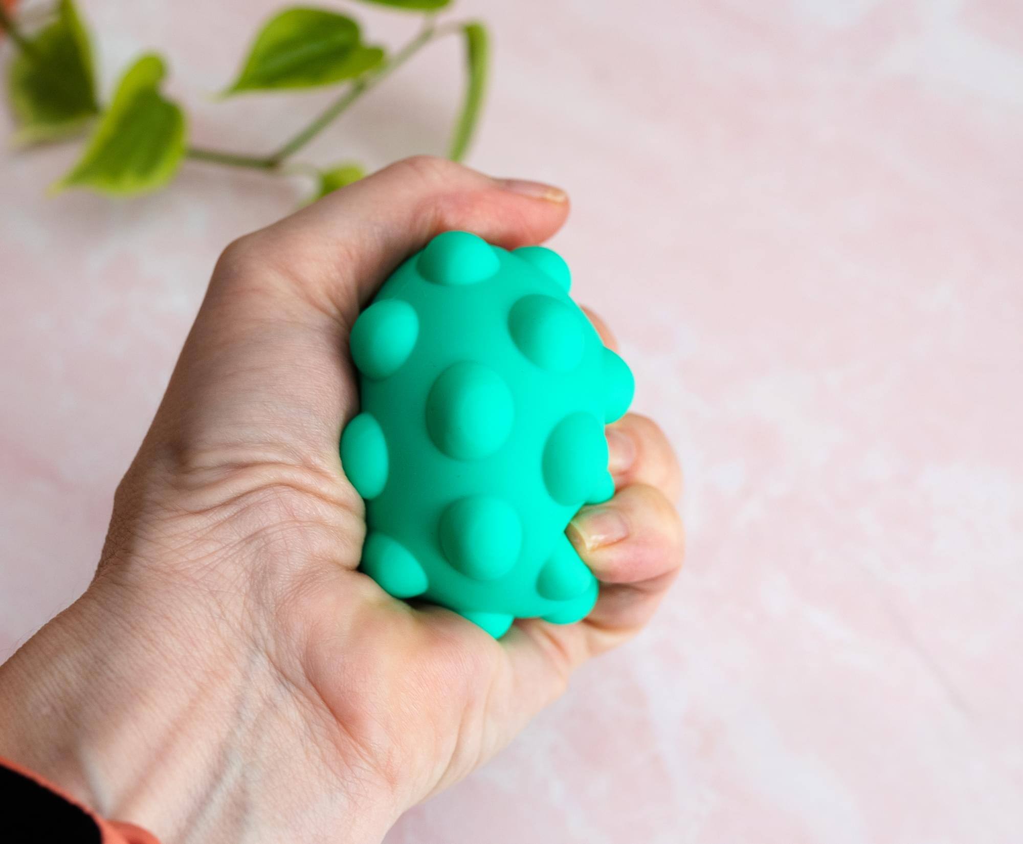Alt View 2. Toynk - Pop Fidget Toy Pressure Relief Silicone Bubble Popping Game Ball | Teal - Blue.