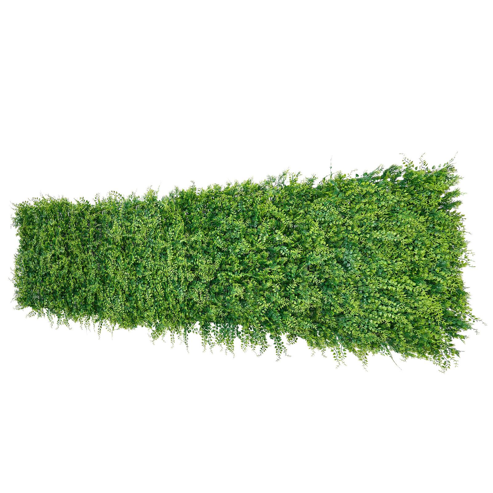 Alt View 5. VEVOR - Artificial Plant Wall, 12PCS 20 x 20 in Artificial Boxwood Panels, Sun Protection Greenery Backdrop Privacy Hedge Fence - Green.