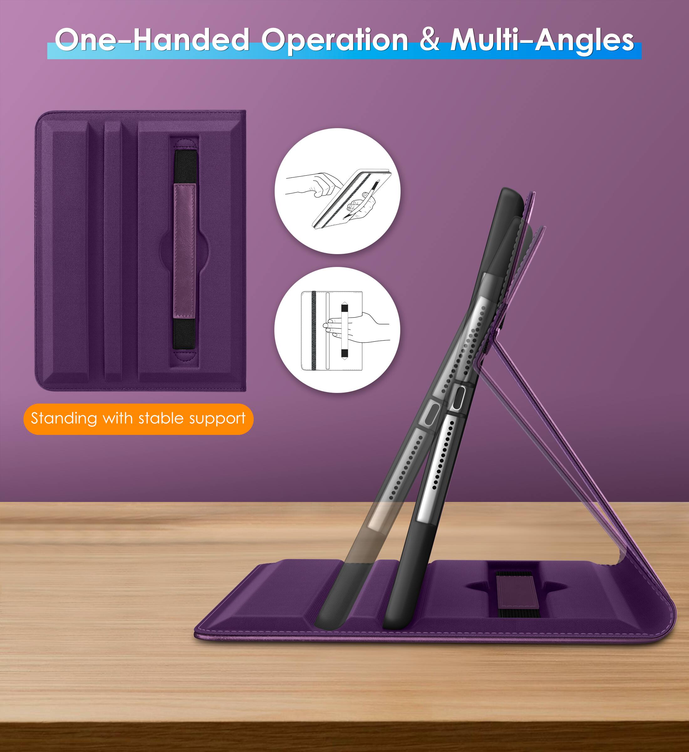 One-Handed Operation & Multi-Angles

Standing with stable support
