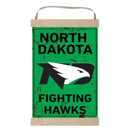 Jardine - North Dakota Faux Rust Banner Sign - Green