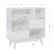 Alt View 16. Linon Home Décor - Rosita Three-Shelf Bookcase - White.