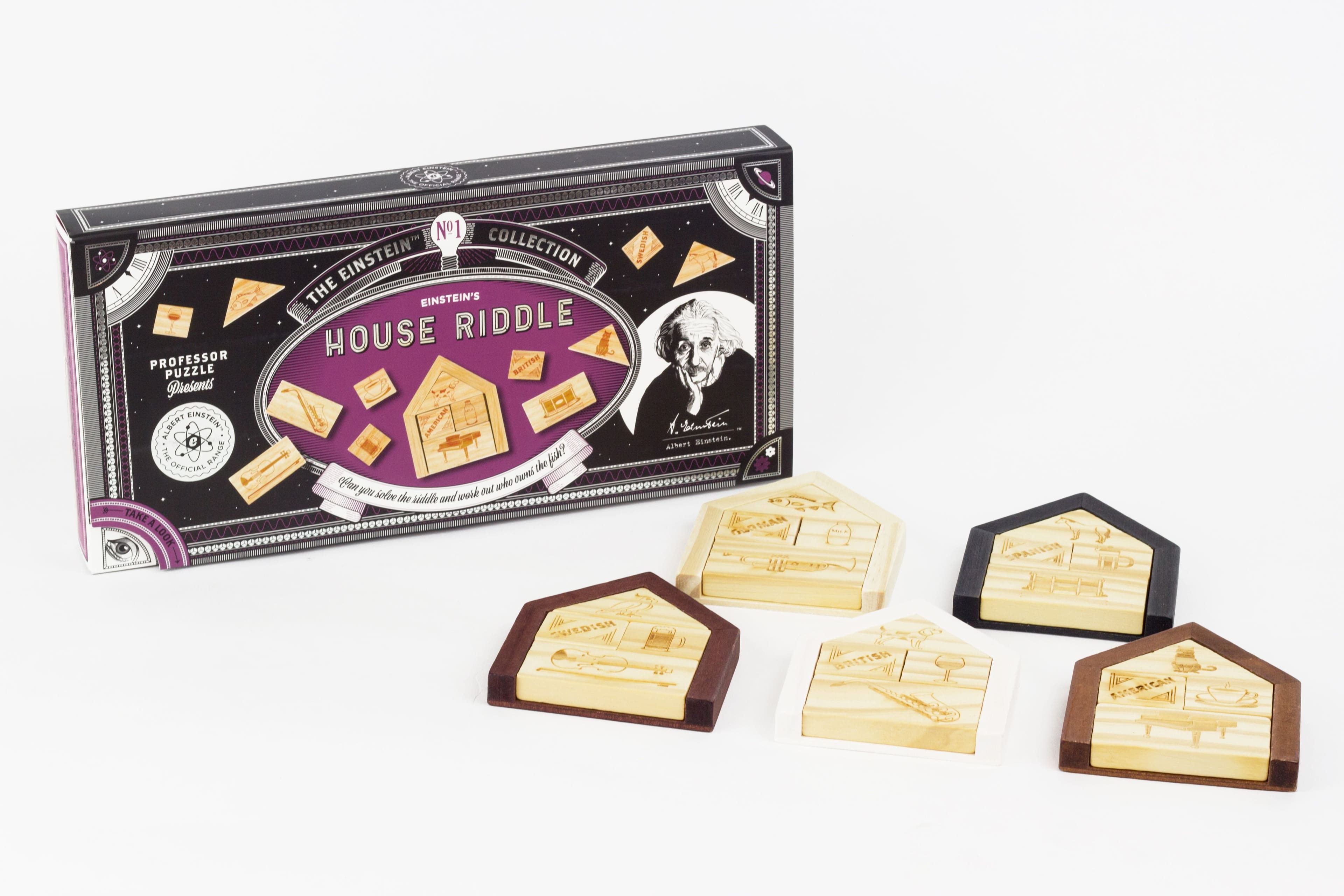 Professor Puzzle - Einstein's House Puzzle Brainteaser House Riddle
