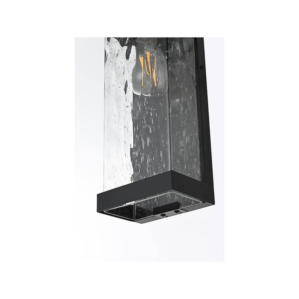 Alt View 1. Elegant Lighting - Thompson 7 inch Outdoor Pendant in Black - Black.