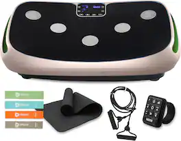 LifePro - Rumblex 4D Vibration Plate – Triple Motor Whole Body Platform for Fitness, Recovery & Weight Loss - Brwon