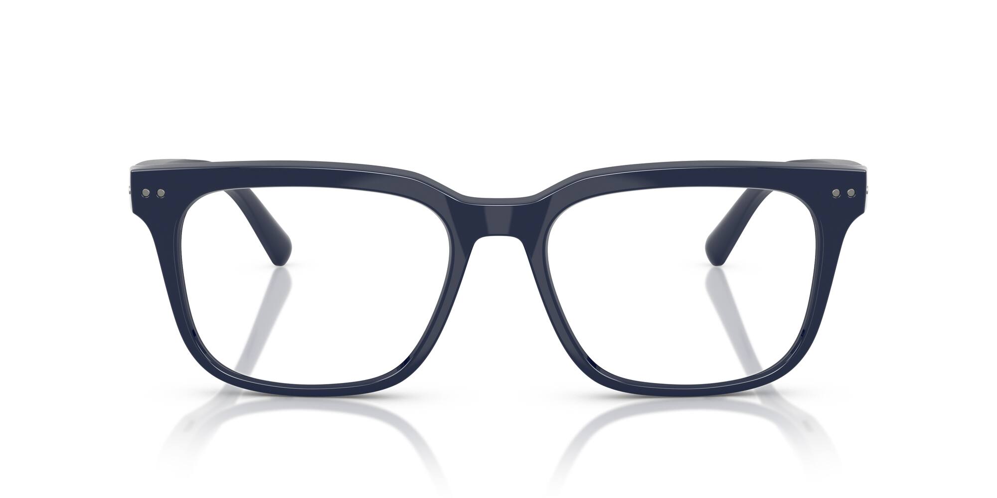 Front. Nuance - Square 56 Audio Glasses - Deep Blue - Transition Lens - DEEP BLUE.