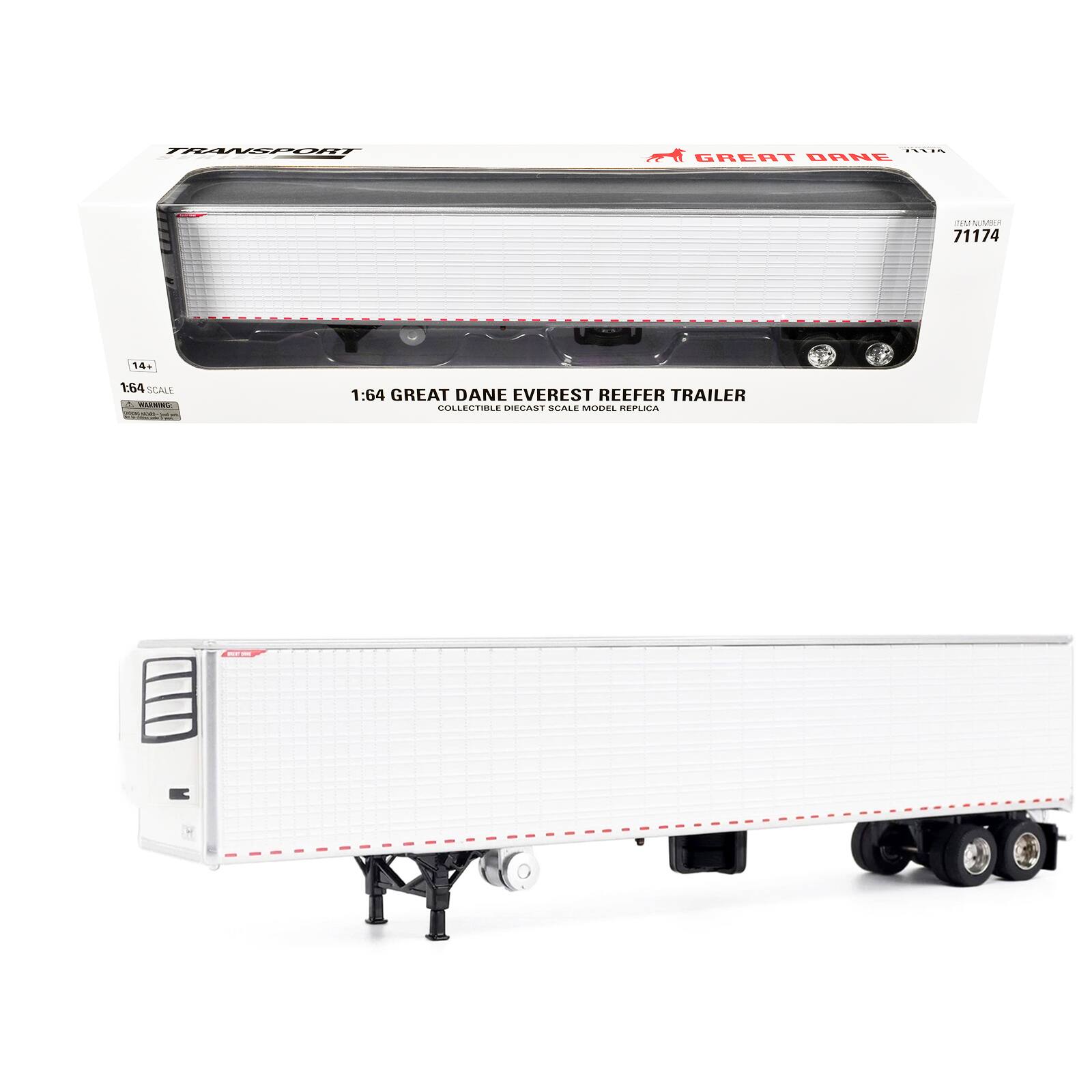 TTLANSPOT ... GREAT DANE EVEREST REEFER TRAILER COLLECTIBLE DIECAST 1:64 SCALE MODEL REPLICA --