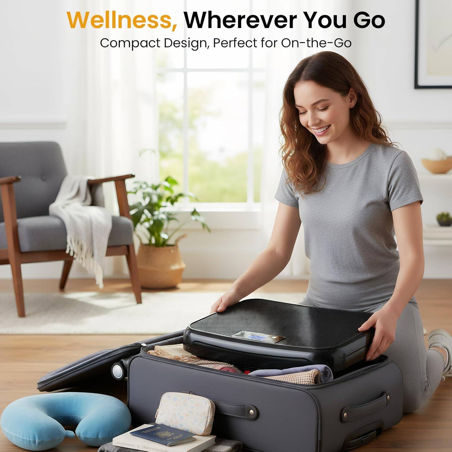 Wellness, Wherever You Go  
Compact Design, Perfect for On-the-Go