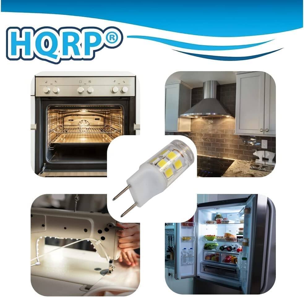 Alt View 1. HQRP - G8 Bi-Pin LED Microwave Light Bulbs 2 Pack 2 W 6000-6500 K for GE Over-the-Range.