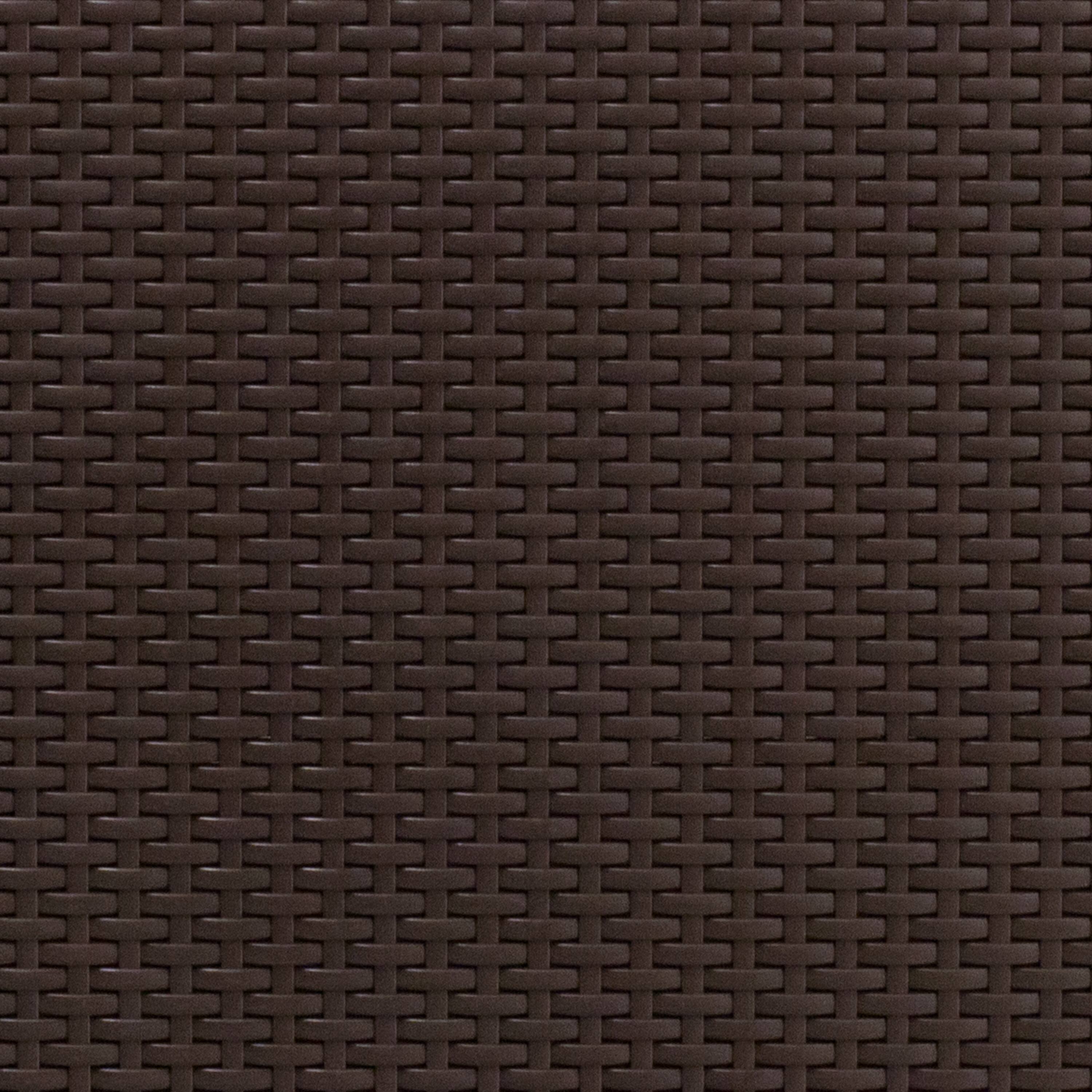 Alt View 10. Emma + Oliver - Faux Rattan Chair with All-Weather Cushion - Beige Cushions/Chocolate Brown Frame.