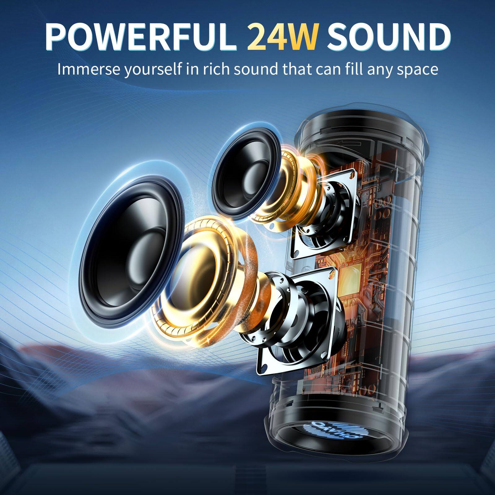 POWERFUL 24W SOUND  
Immerse yourself in rich sound that can fill any space