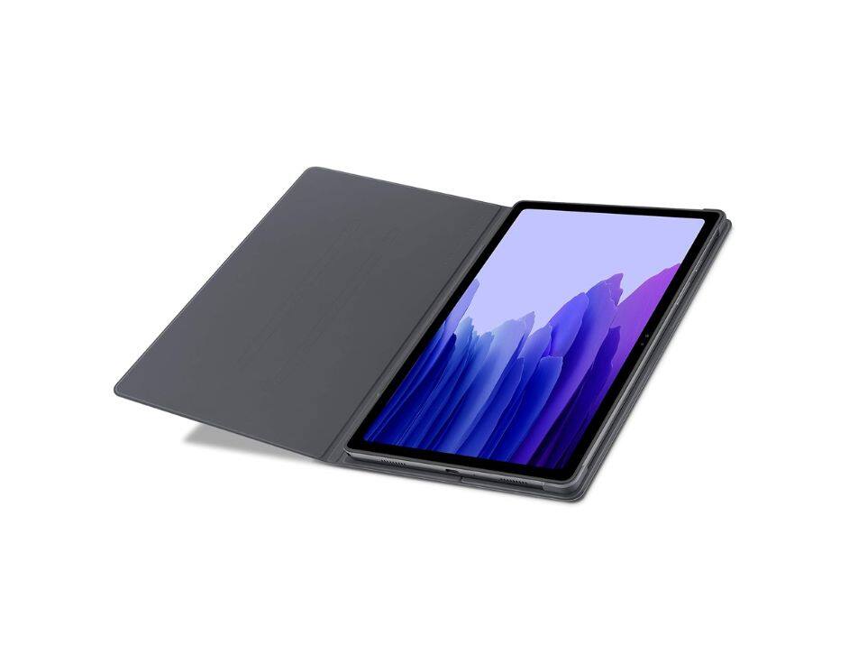 Front. Samsung - Samsung Galaxy TAB A7 Book Cover I Color: Grey - Grey.