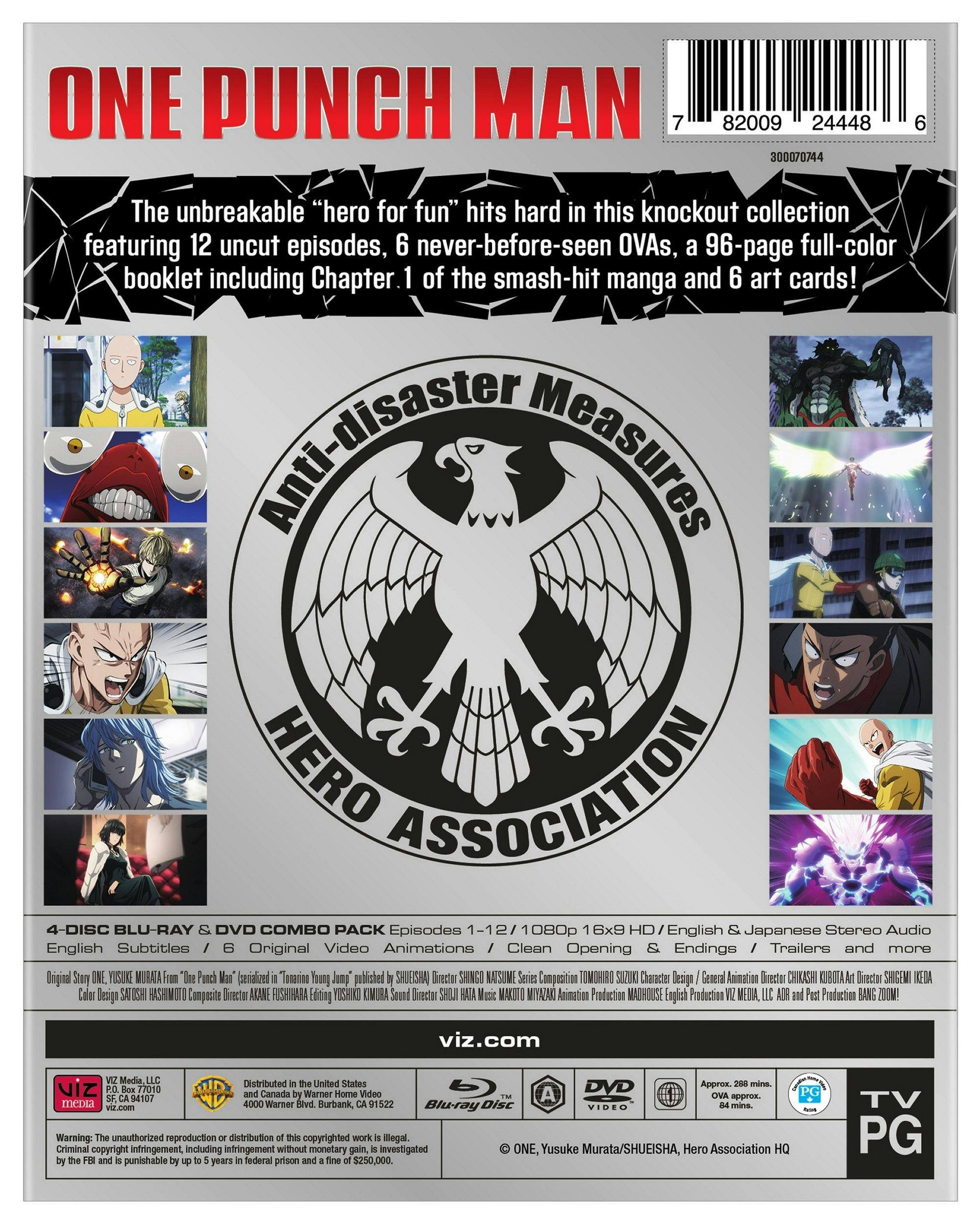Back. One Punch Man (with DVD) [Blu-ray].