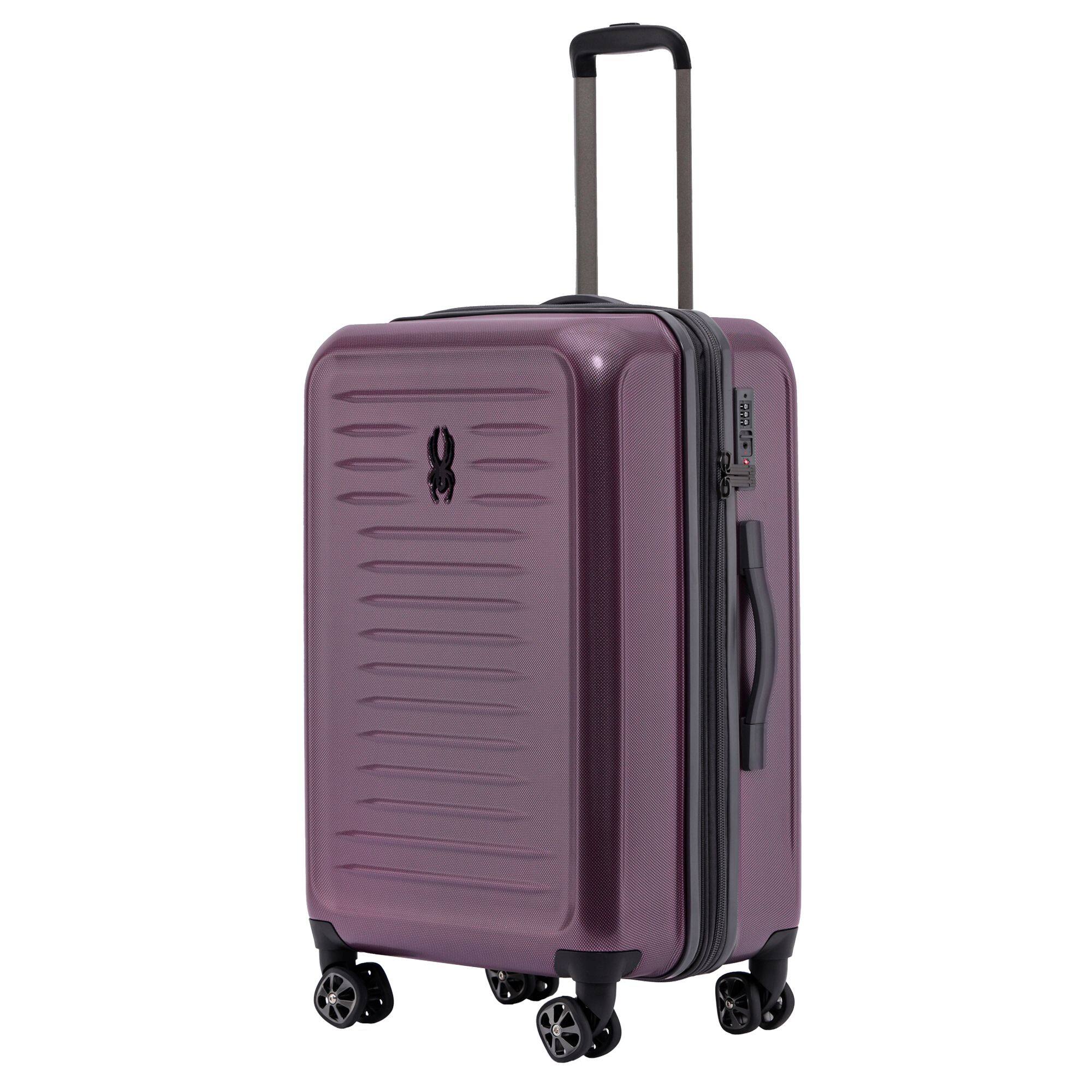 Left. Spyder - Spyder Rails 3 Piece Luggage Set with 360 Spinner Wheels, TSA Approved Lock, (20 Inch, 25 Inch, 29 Inch) - Burgundy.