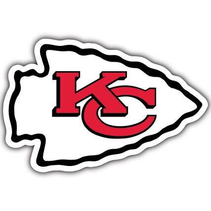 Front. Fan Creations - Kansas City Chiefs 24" Logo Cutout Sign - Multicolor.