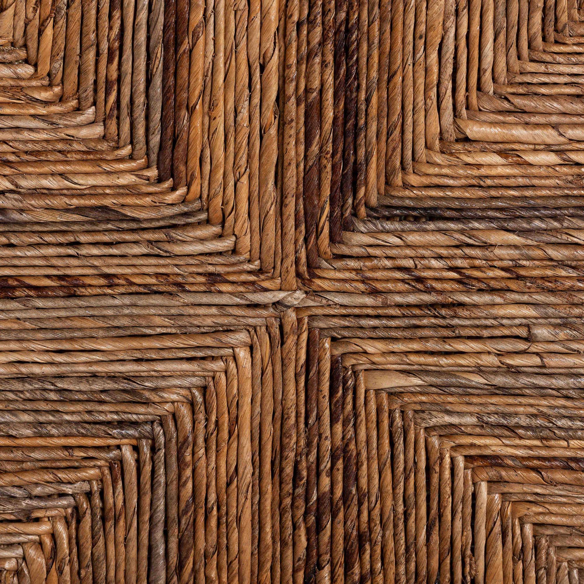 Alt View 2. bali & pari - Cordoba Bohemian Natural Seagrass and Mahogany Wood 2-Piece Dining Chair - Natural Seagrass/Teak.