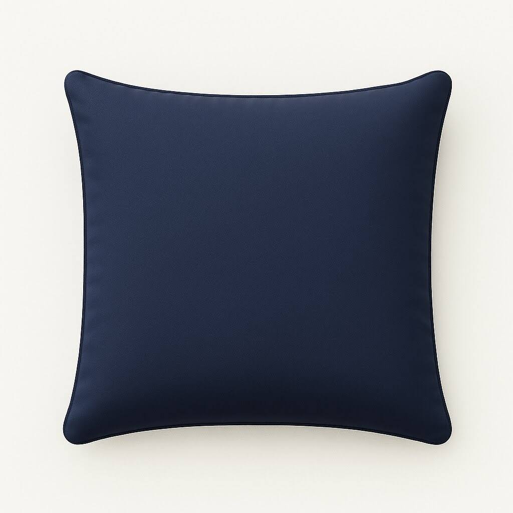 Angle. LuXeo - 2-Pack Indoor-Outdoor Throw Pillow/ Size:18" x 18" - Indigo.