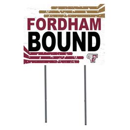 Jardine - Fordham Rams 18" x 24" Bound Yard Sign - White