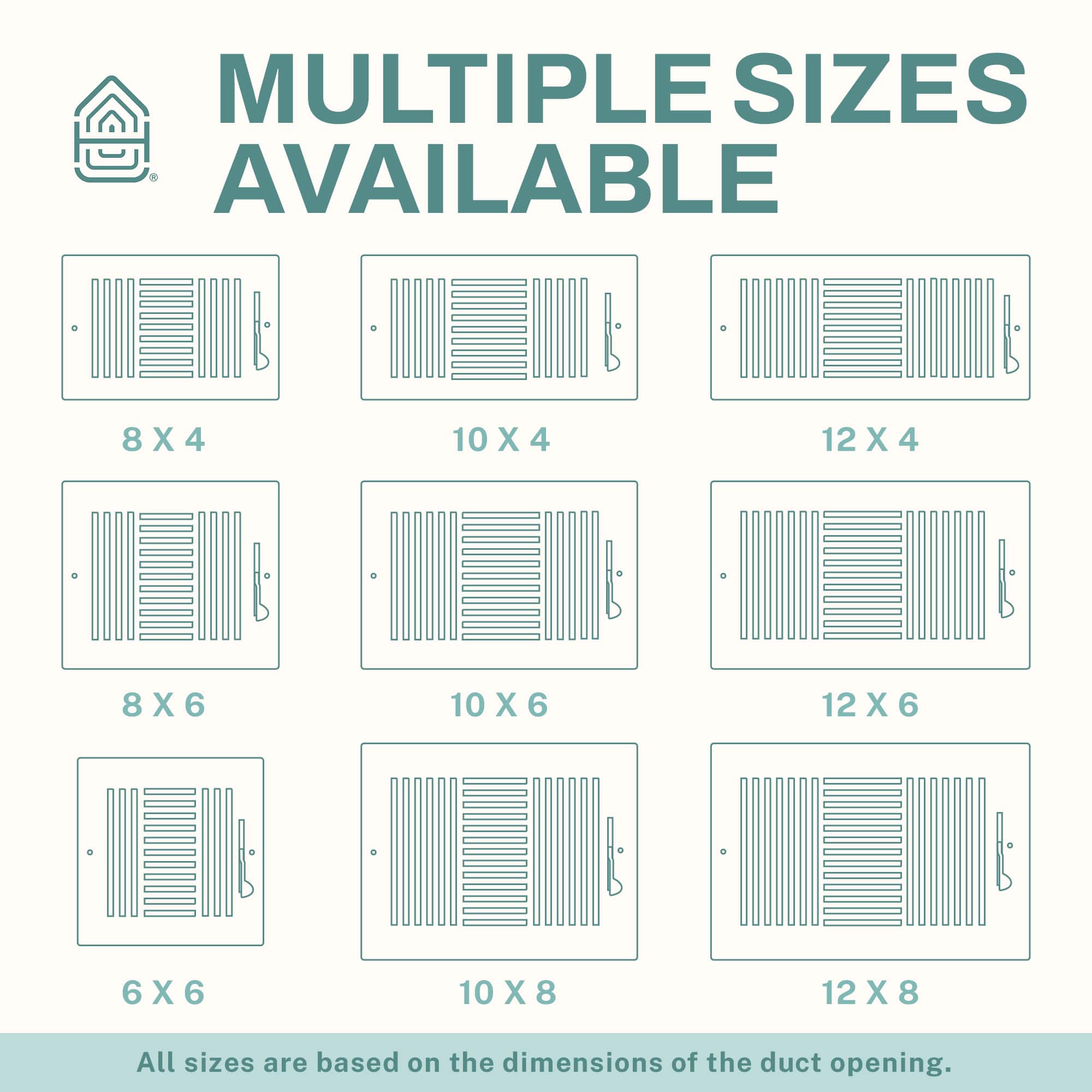 Home Intuition - Ceiling Register - 14X8" Ceiling Register Vent Cover – 3-Way White Grille with Adjustable Damper for HVAC Heat and Cold