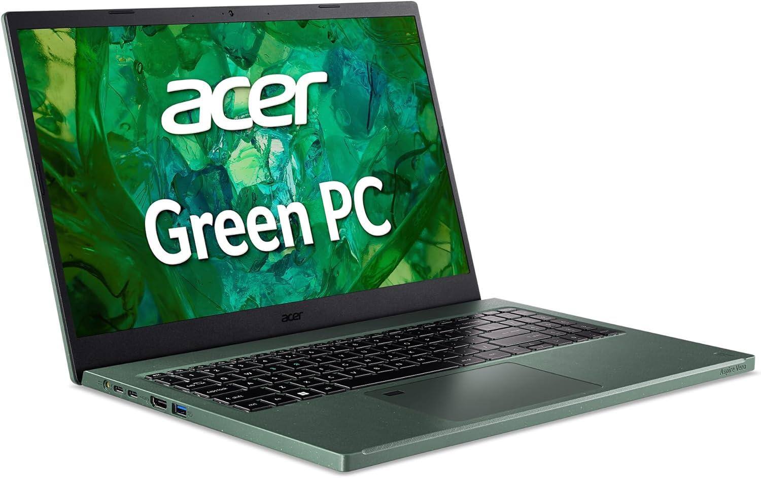 The text on the image is: "Acer Green PC."