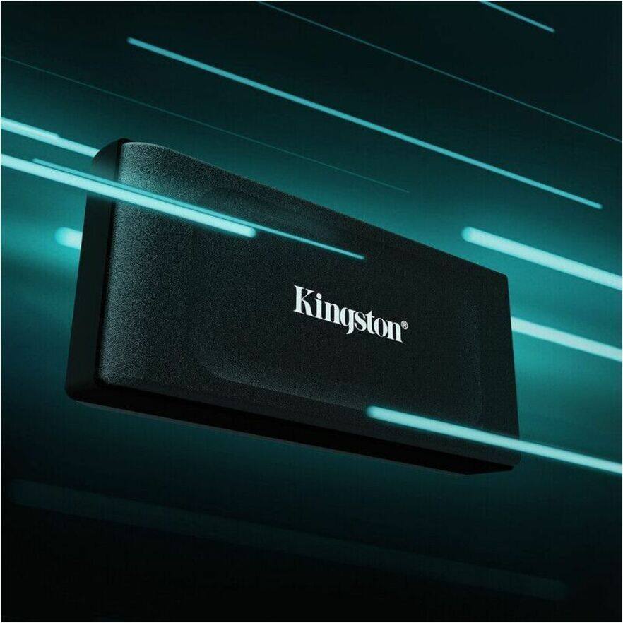 Alt View 2. Kingston - Kingston XS1000 1 TB Portable Solid State Drive - External - USB 3.2 (Gen 2) - 1050 MB/s Maximum Read Transfer Rate.