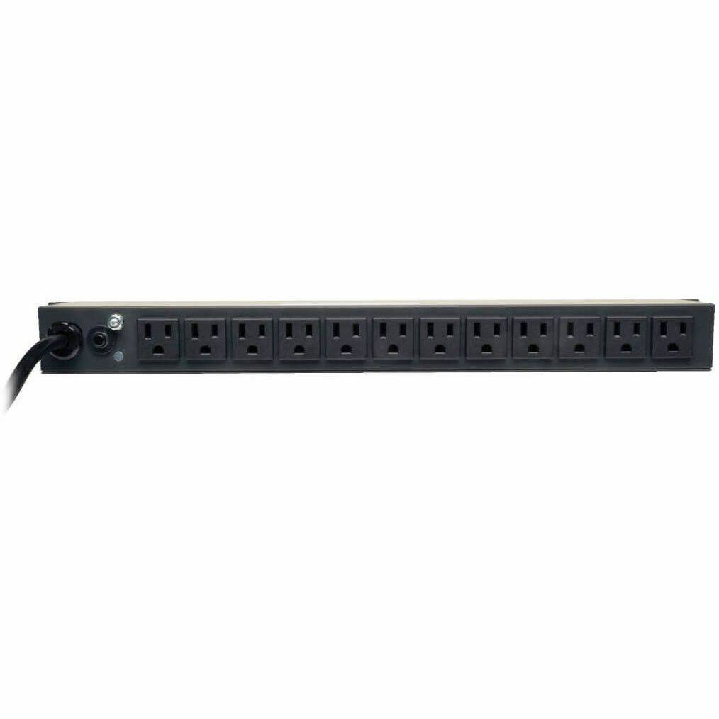 Alt View 1. Tripp Lite - Tripp Lite by Eaton PDU 1.5kW Single-Phase Local Metered PDU 100-127V Outlets (13 5-15R) 5-15P 100-127V Input 15 ft. - black.