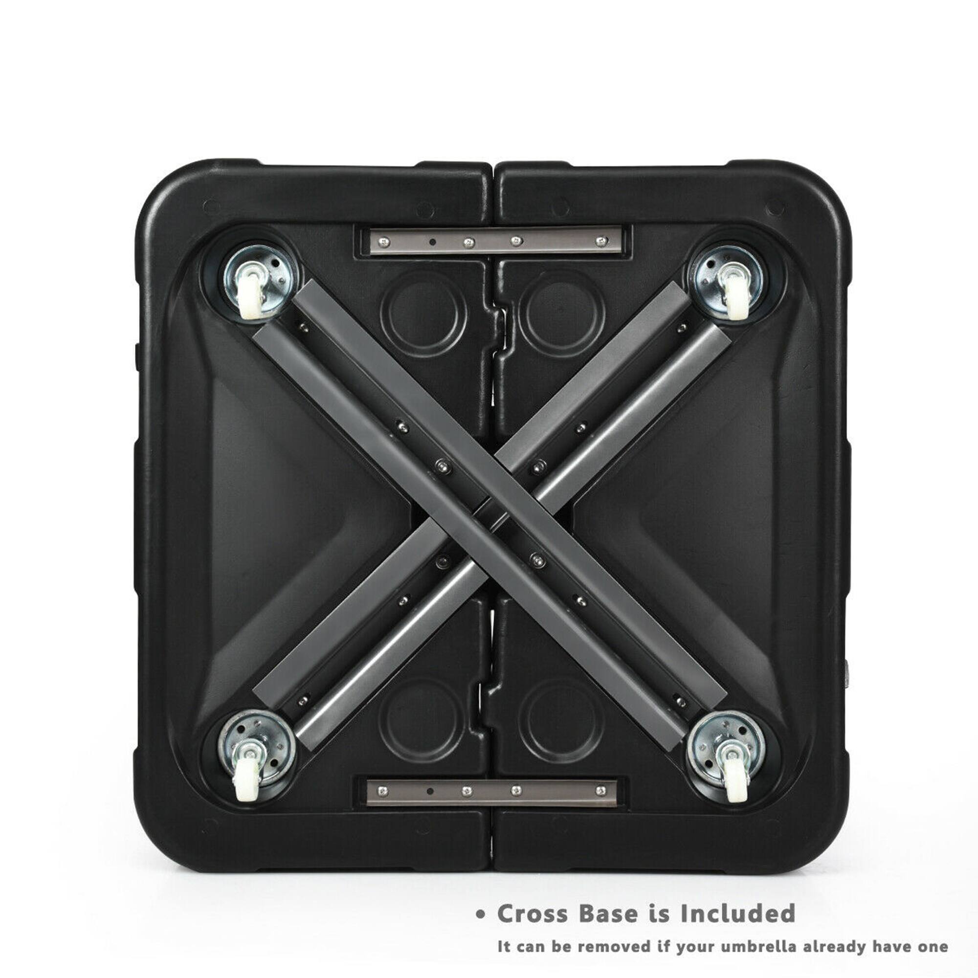 Cross Base is Included  
It can be removed if your umbrella already have one