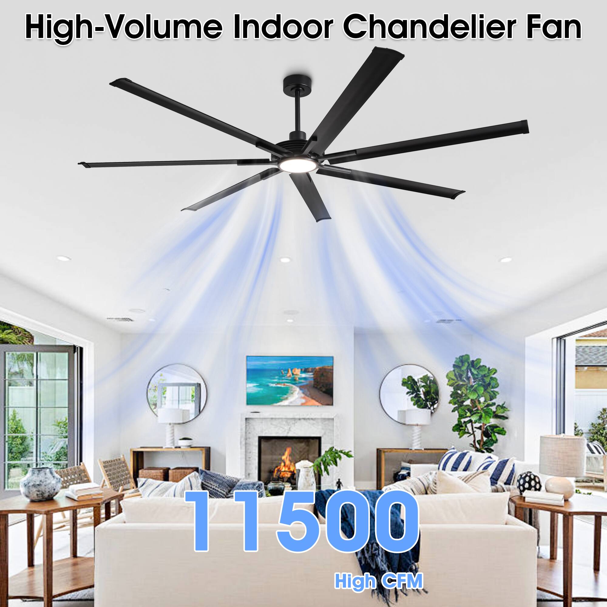 High-Volume Indoor Chandelier Fan  
11500 High CFM
