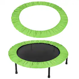 Unique Bargains - Trampoline Spring Cover, Round Small Trampoline Safety Pad, 6 Holes, 38in Oxford Cloth for Indoor/Home/Fitness - Green