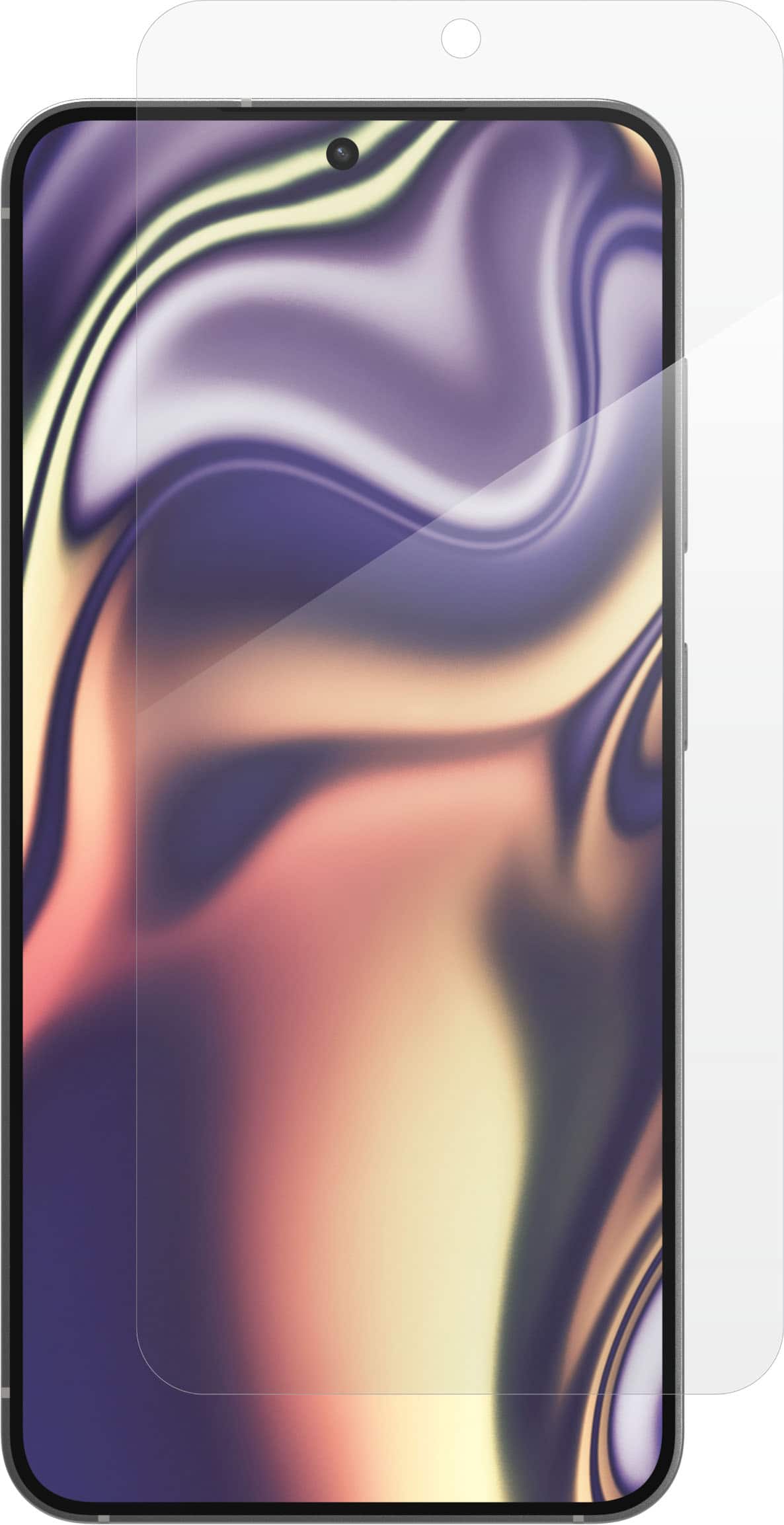 Angle. ZAGG - Glass+ Defense Screen Protector for Samsung Galaxy S25, S24 - Clear.