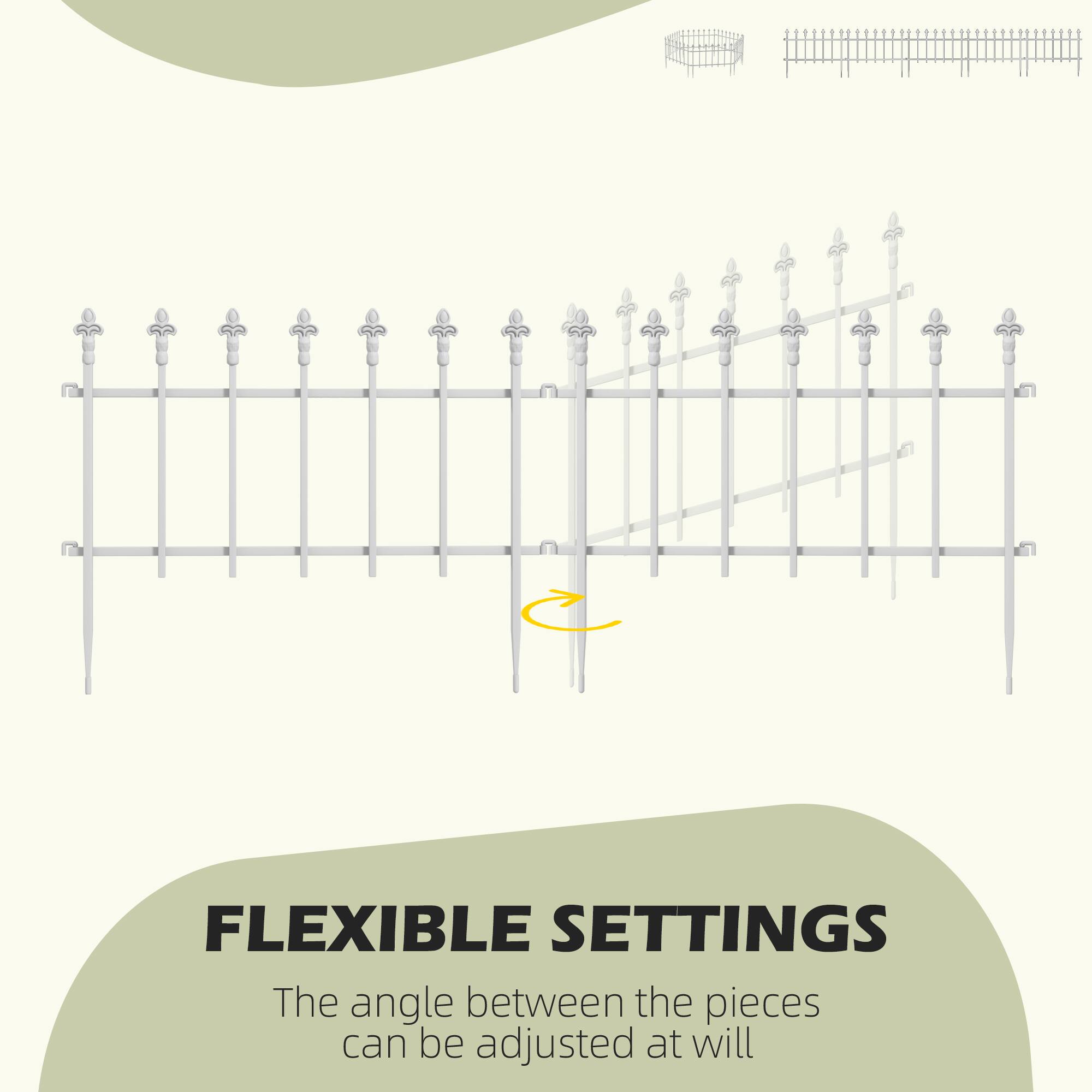 FLEXIBLE SETTINGS
The angle between the pieces can be adjusted at will