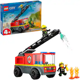 LEGO - City Fire Ladder Truck Toddler Building Toy 60463