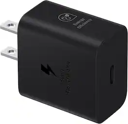 Samsung - EP-T2510 Power Adapter (25W) Black - Black