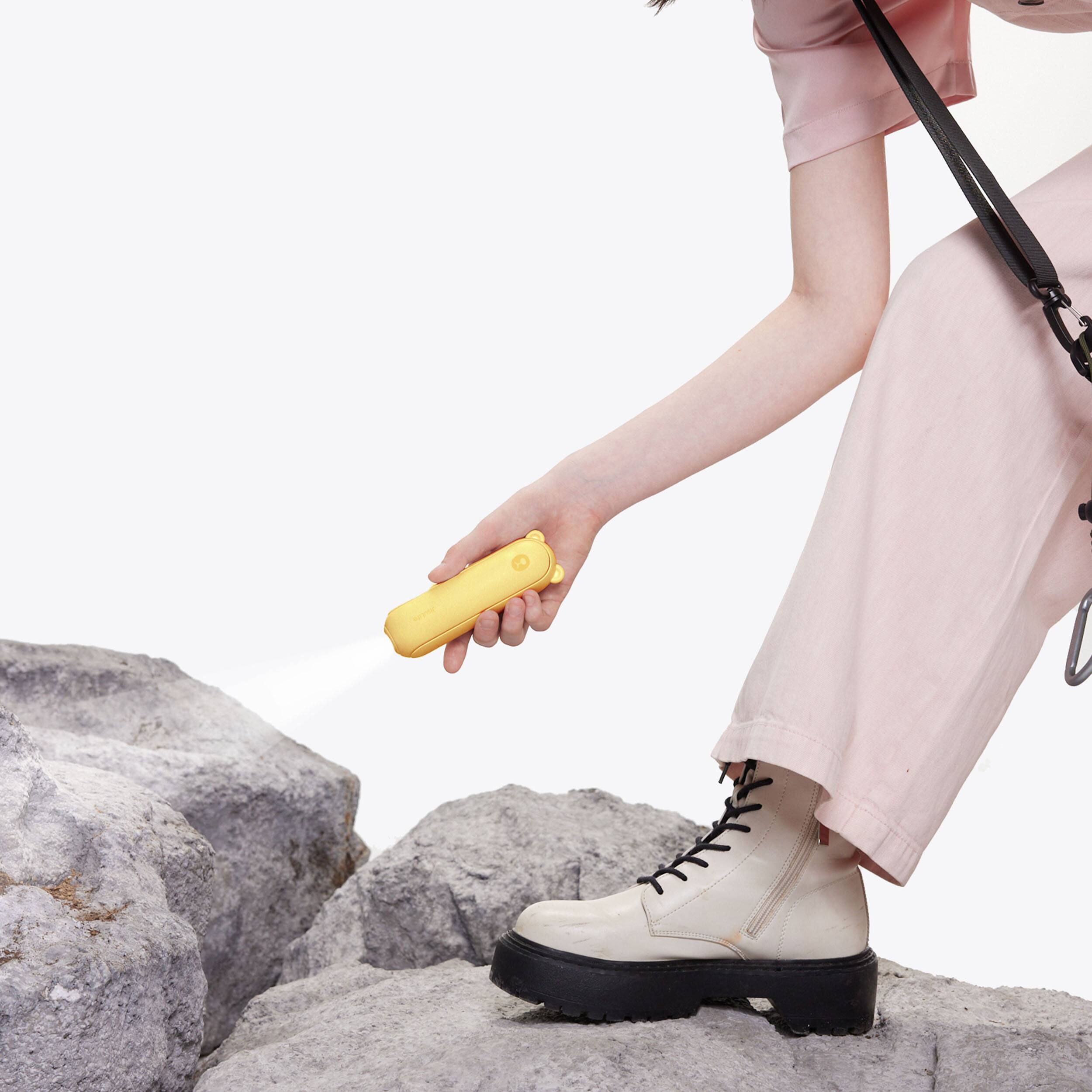 Alt View 3. Jisulife - Handheld Fan Life8B - Light Yellow.