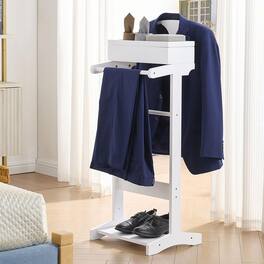 Kings Brand Furniture - Mavy Valet Stand - White