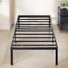 Songmics Home - Twin Metal Bed Frame 16 Inches Tall, 550 lb Weight Capacity, with Under-Bed Storage, Heavy-Duty Platform Bed - Matte Black