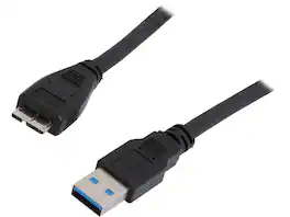 StarTech.com - USB3AUB50CMB Black SuperSpeed USB 3.0 Cable A to Micro B