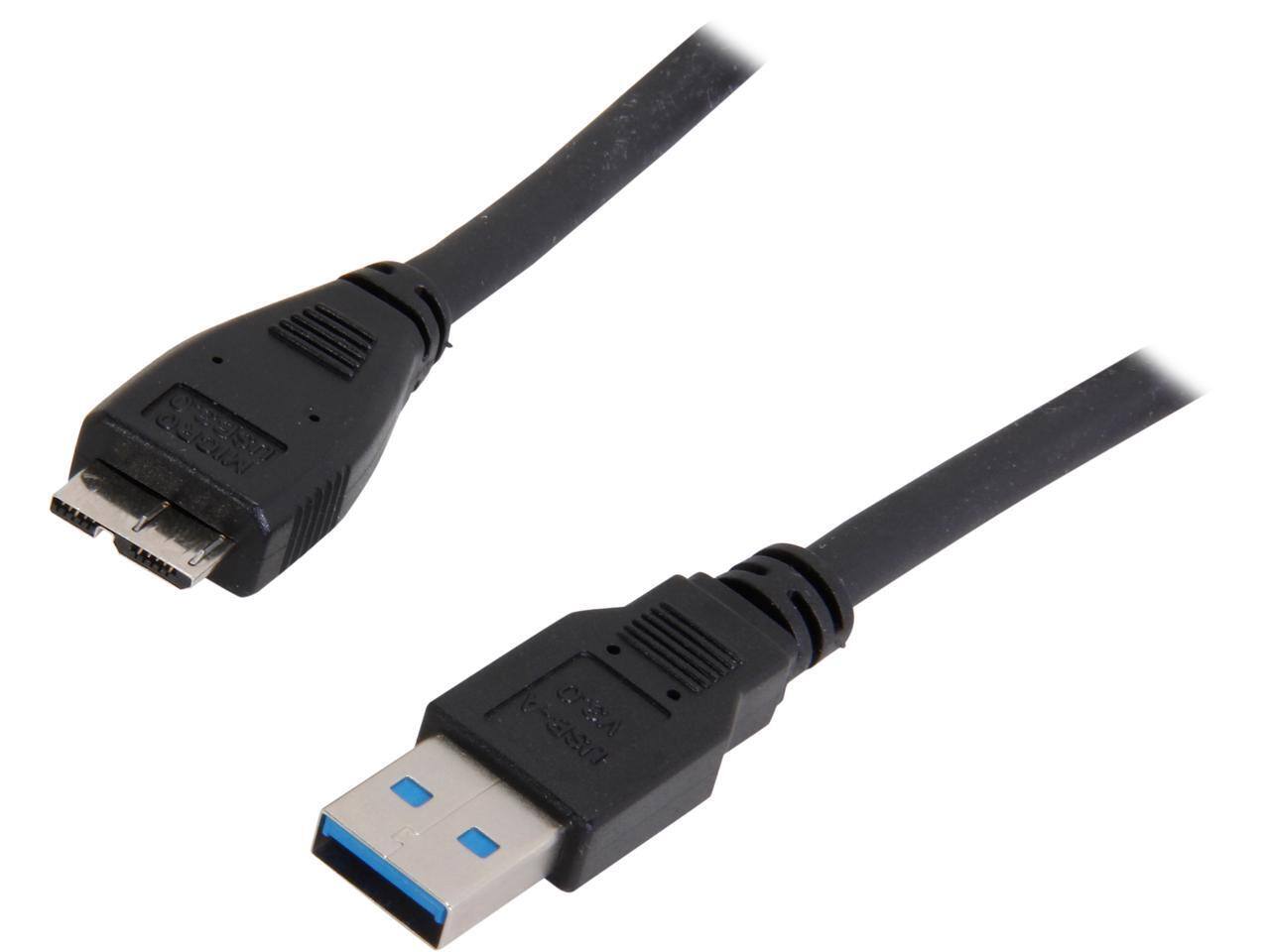 StarTech.com - USB3AUB50CMB Black SuperSpeed USB 3.0 Cable A to Micro B
