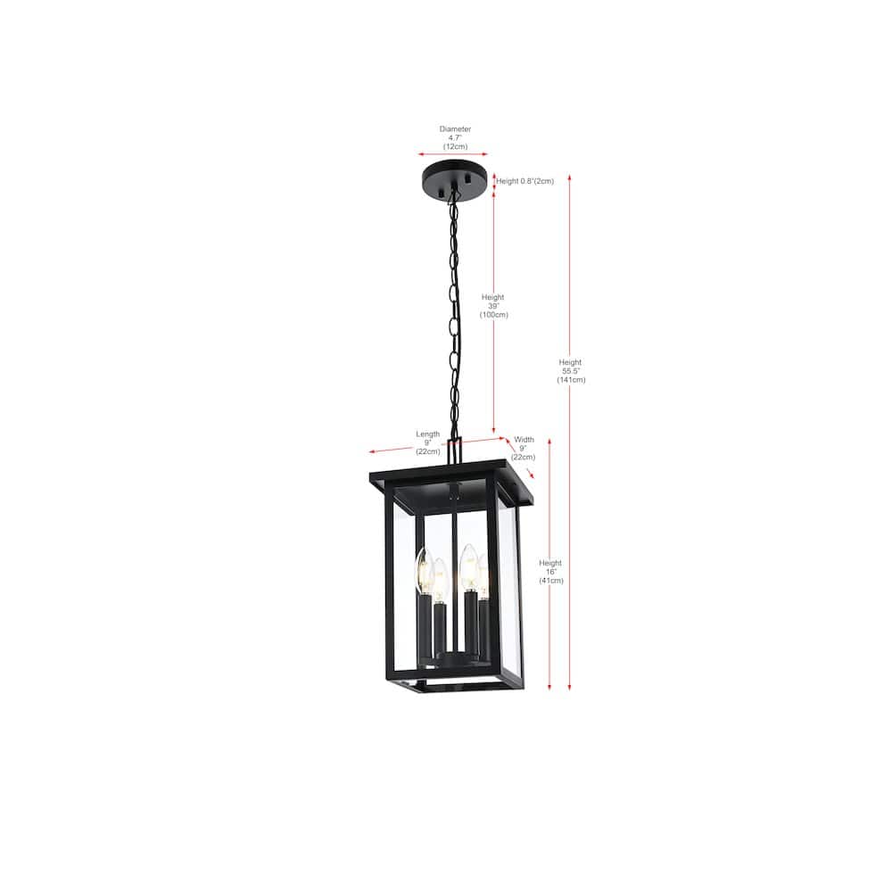 Elegant Lighting - Sheridan 7 inch Outdoor Pendant - Black price history on PriceWatchPro