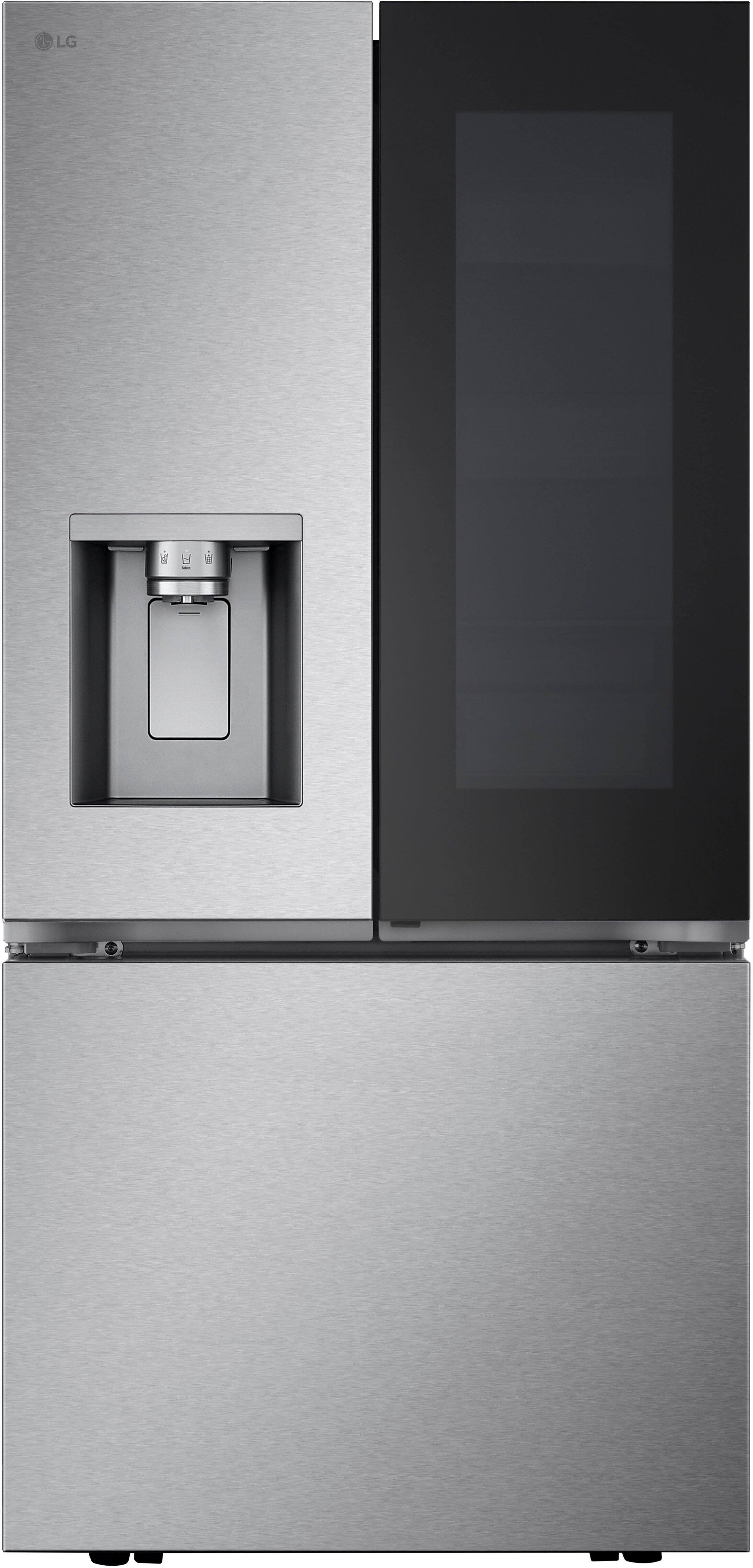 Alt View 3. LG - 24.5 Cu. Ft. French Door Standard-Depth MAX Smart Refrigerator with Dual Ice Maker with Craft Ice - PrintProof Stainless Steel.