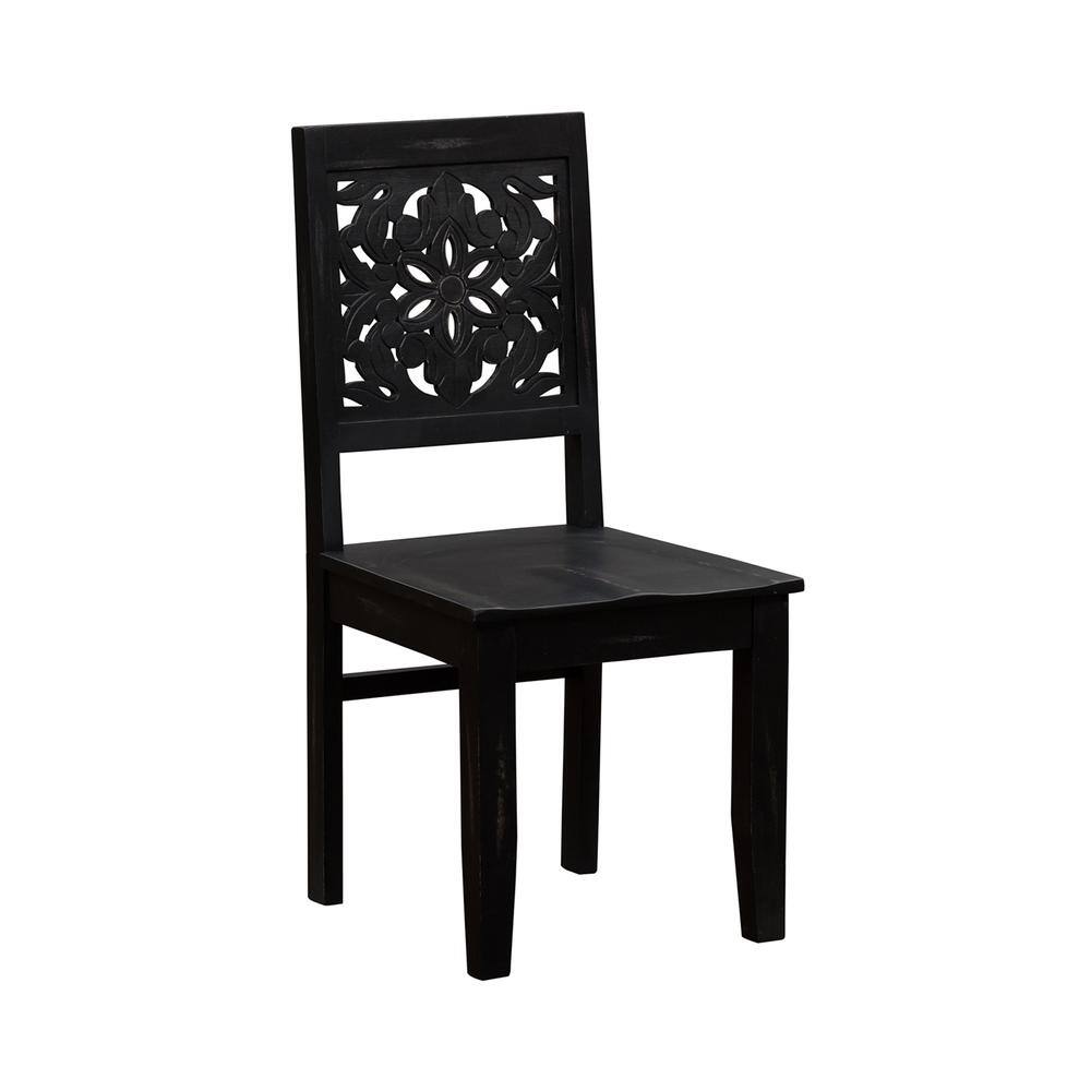 Front. Liberty Furniture Industries - Trellis Lane Accent Chair- Black - Black.