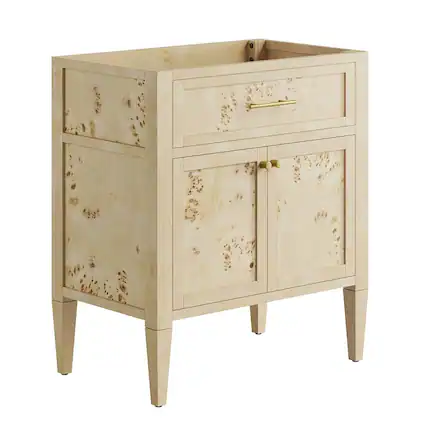 Front. Modway - Elysian 30" Bathroom Vanity Cabinet (Sink Basin Not Included) - Burgundy.