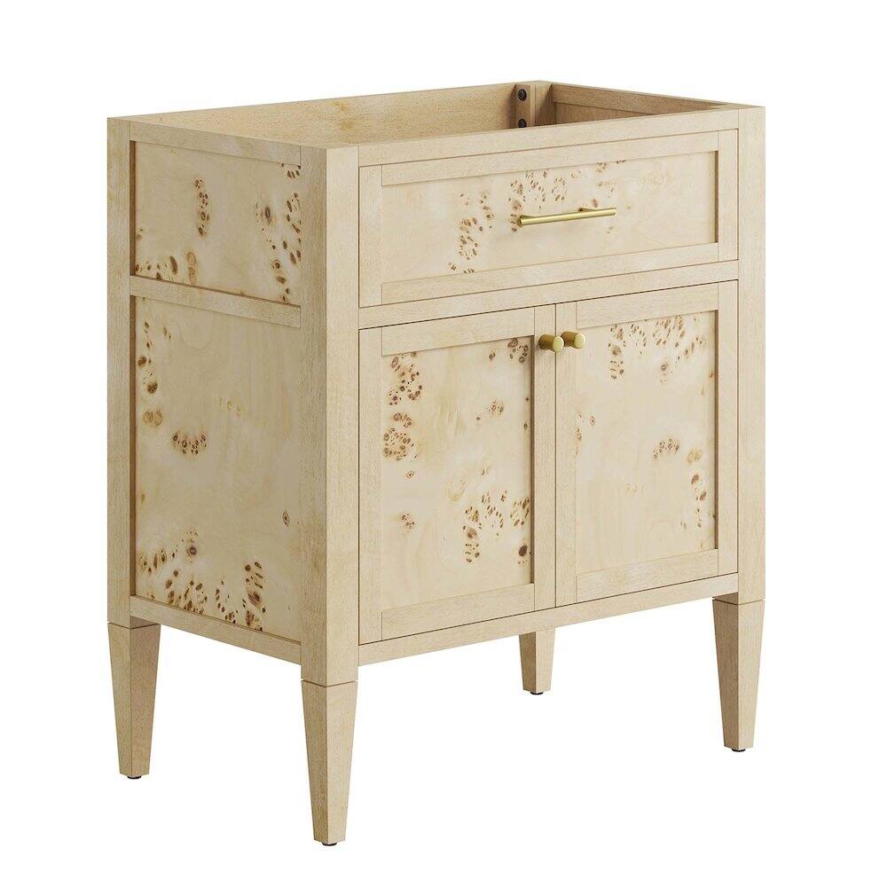 Front. Modway - Elysian 30" Bathroom Vanity Cabinet (Sink Basin Not Included) - Burgundy.