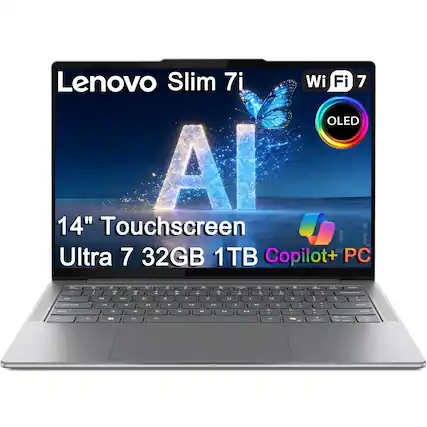 Lenovo Slim 7i Wi-Fi 7 OLED A 14" Touchscreen Ultra 7 32GB 1TB Copilot+ PC