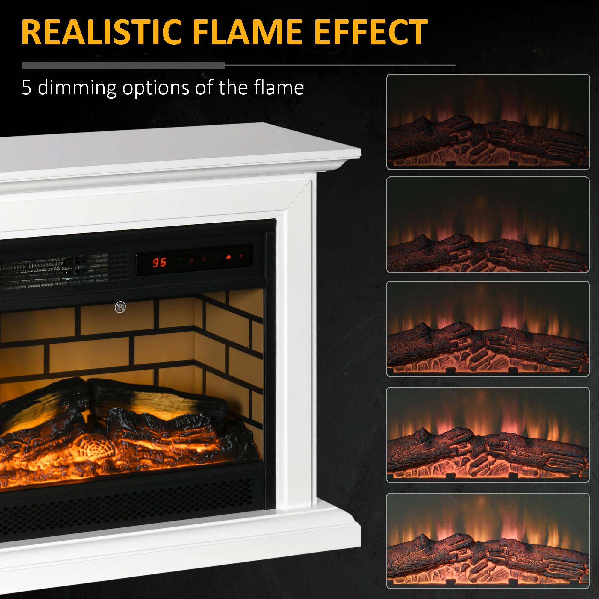 REALISTIC FLAME EFFECT

5 dimming options of the flame