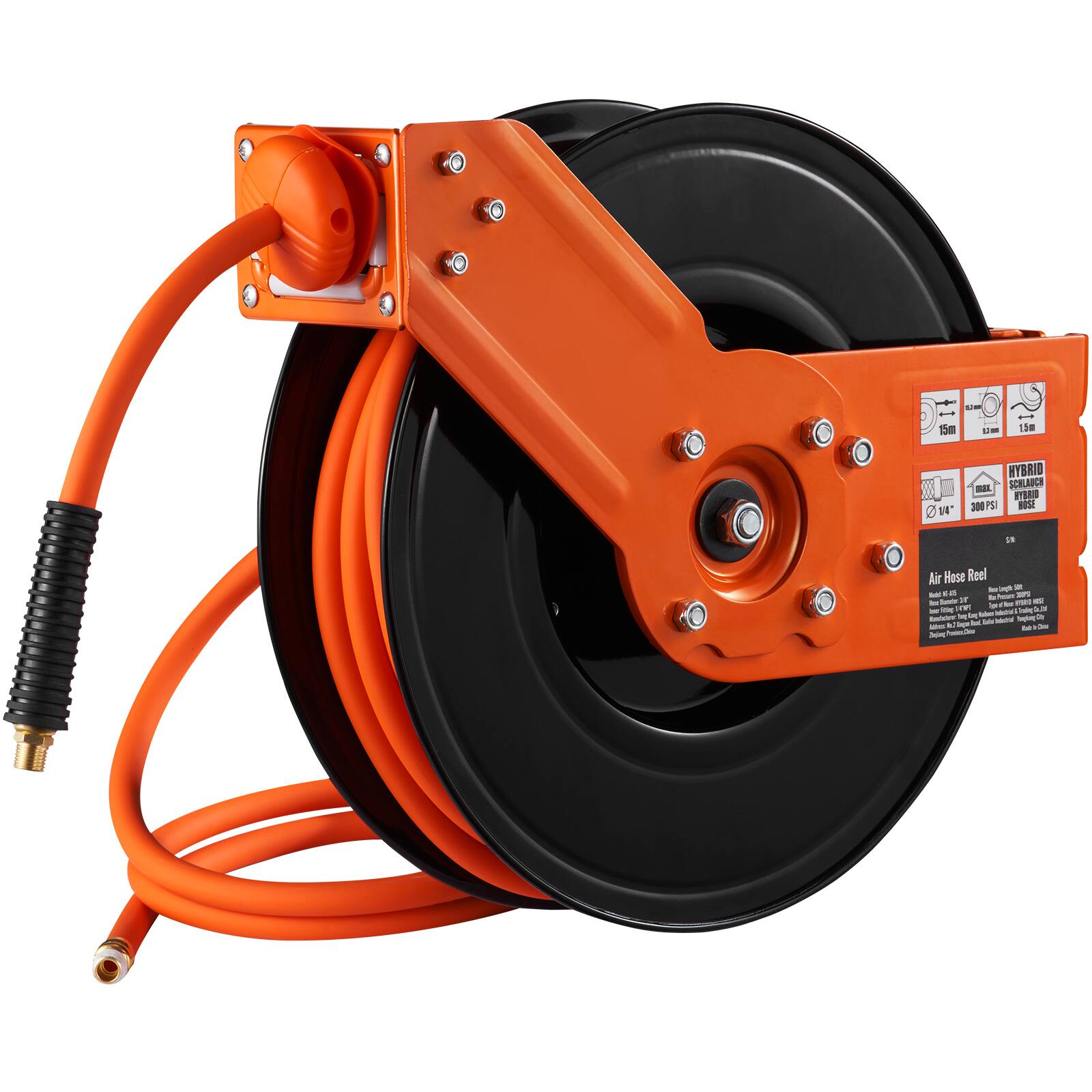 De - I T5m 14 NYBRID - SOHUAICH P 300 15 S iN Air Hose Reel