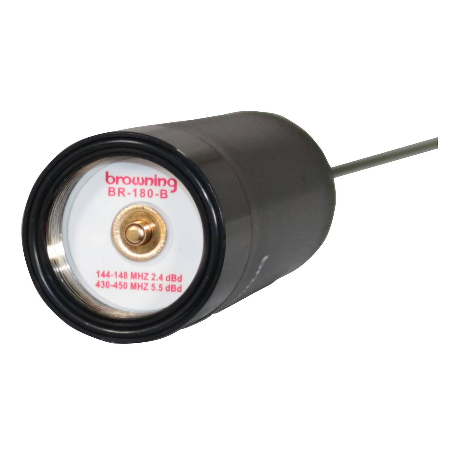 browning  
BR-180-B  

144-148 MHz 2.4 dBi  
430-450 MHz 5.5 dBi