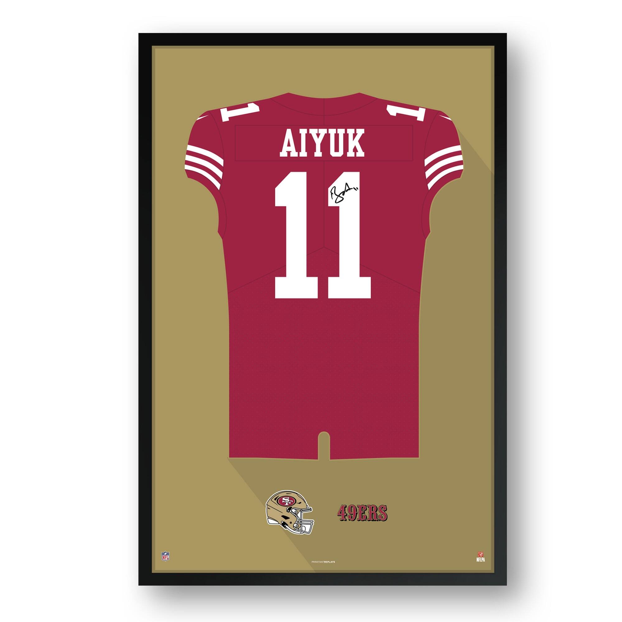Brandon Aiyuk San Francisco 49ers 14" x 20" Home Jersey Framed Art Print