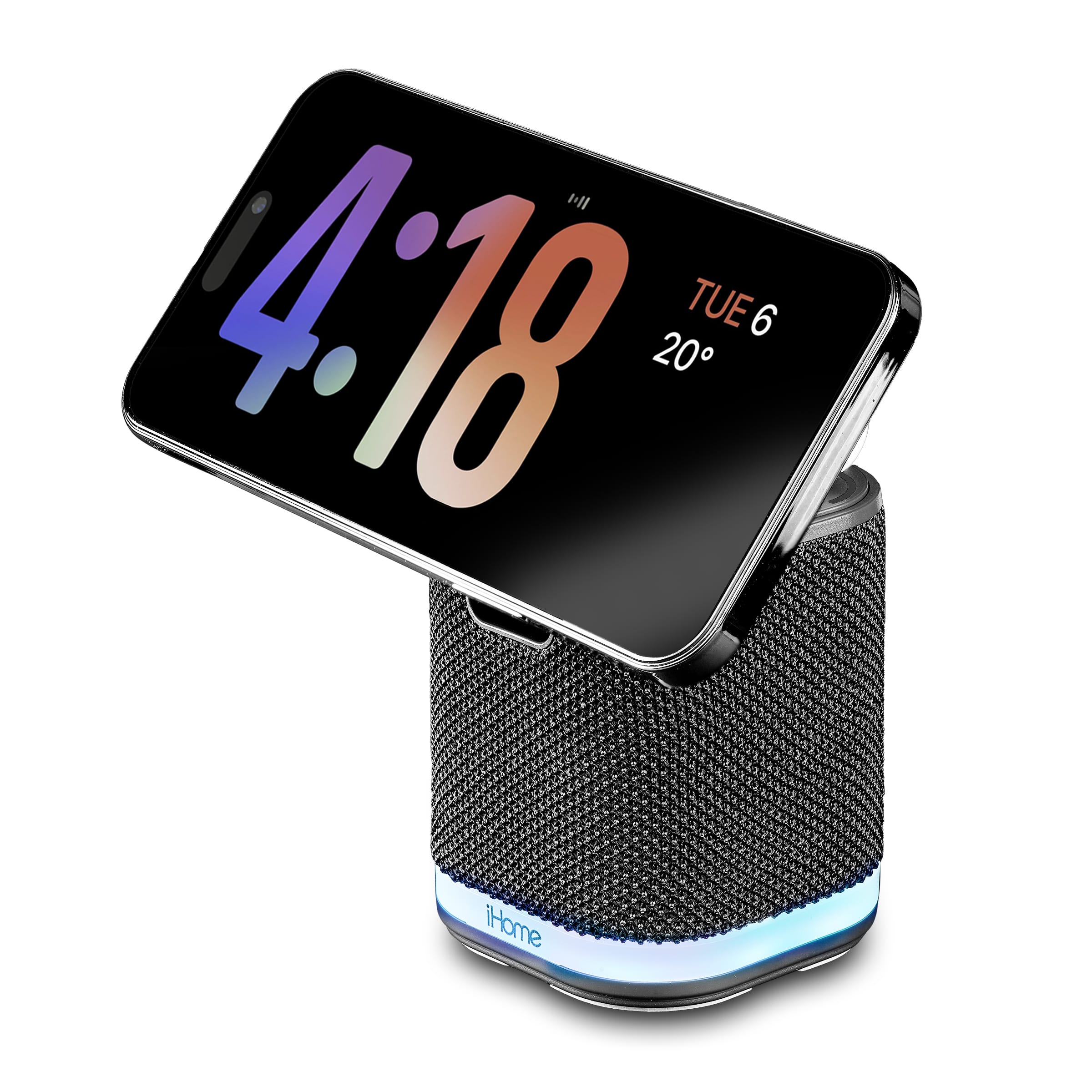 The text on the image reads "4:18 TUE 6 20 Home."