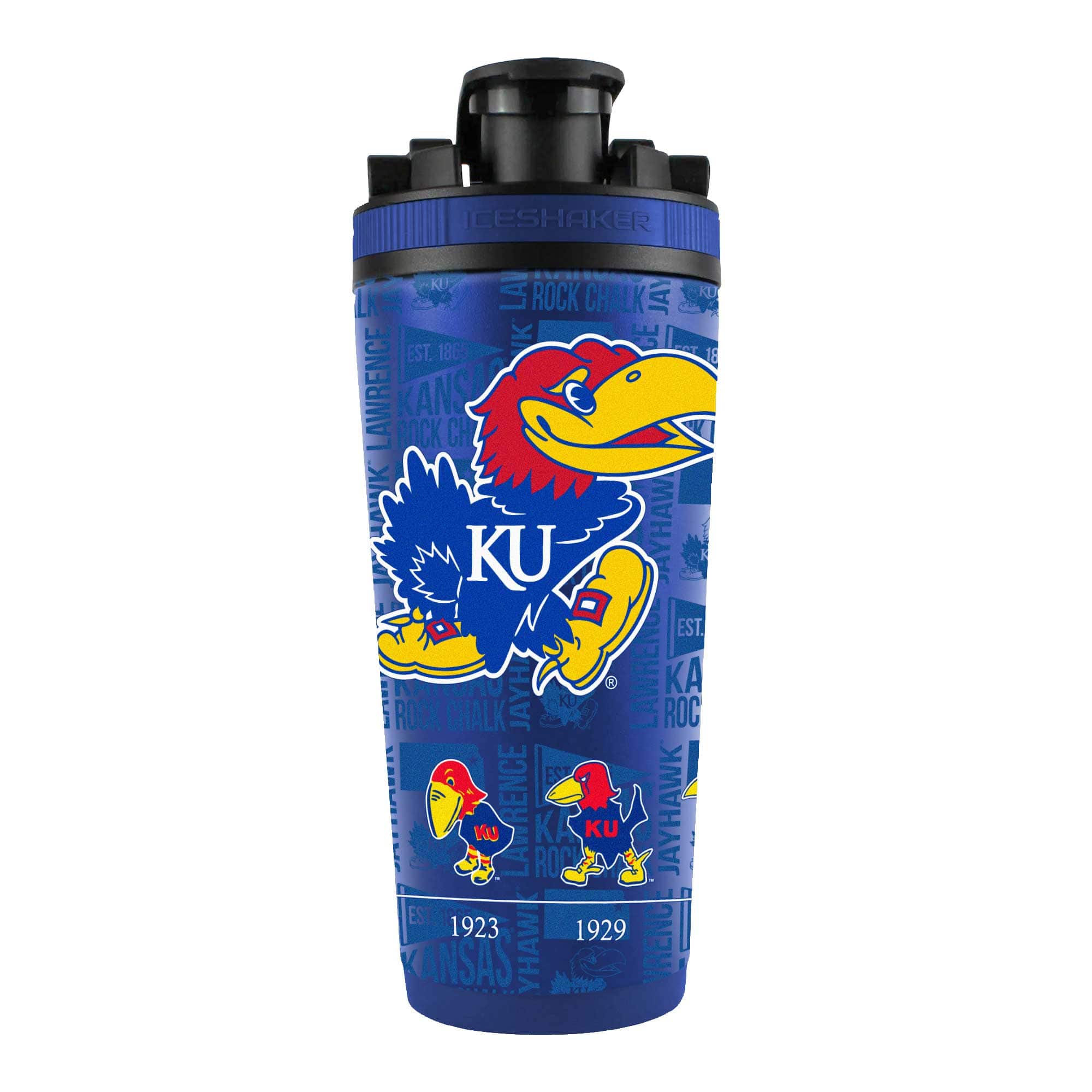 WinCraft - Kansas Jayhawks 26oz. 4D Stainless Steel Shaker Bottle - Multicolor